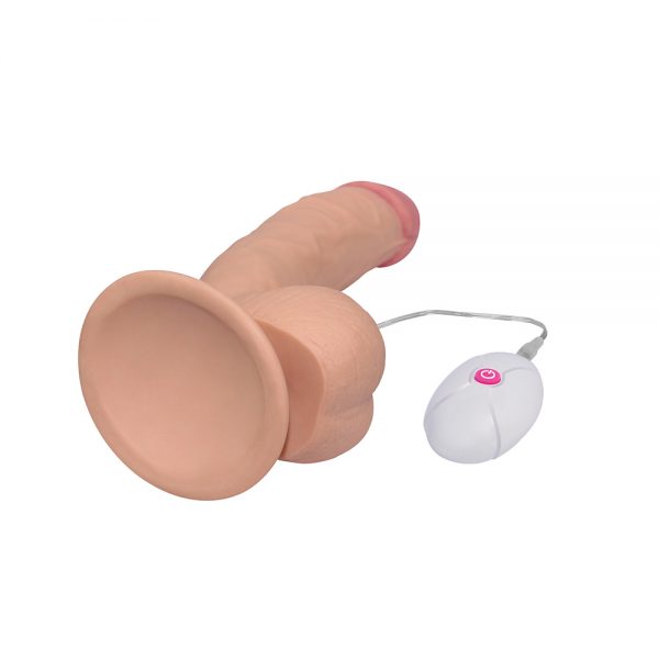 The Ultra Soft Dude Vibrating Remote Suction Cup Dildo