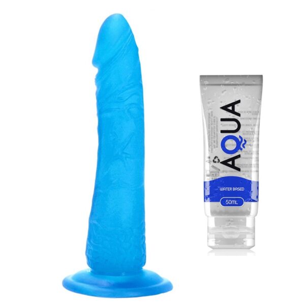 Toyz4lovers - Clemente 8.2 Inch Blue Dildo & Waterbased Lube