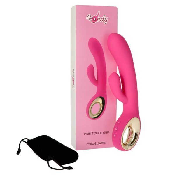 Toyz4Lovers - Twin Touch Pink Rabbit Vibrator & Lube - Image 4