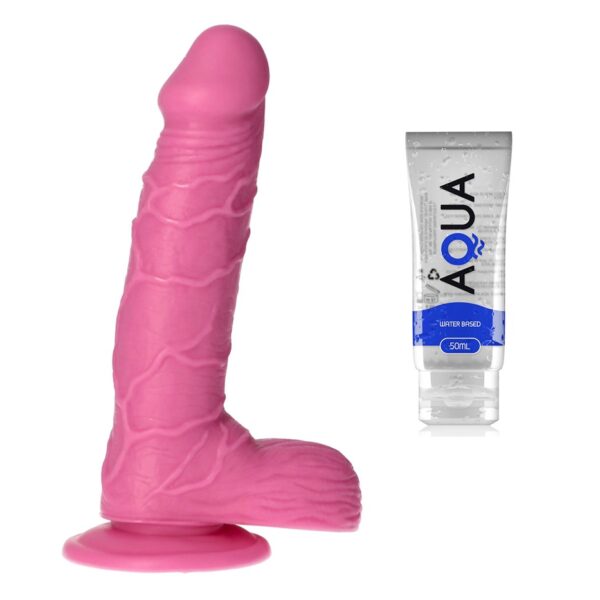 Toyz4lovers - Sergio 8.4 Inch Pink Dildo & Waterbased Lube