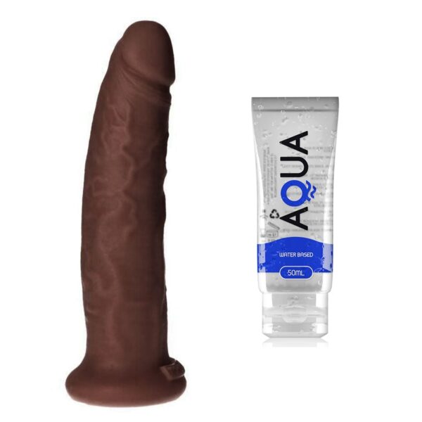 Toyz4lovers - Marco 7.6 Inch Brown Dildo & Waterbased Lube