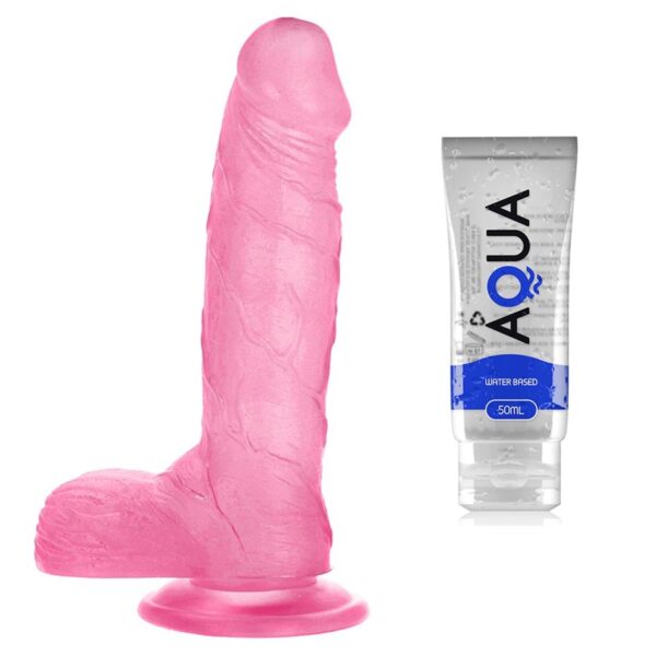 Toyz4lovers - Sergio 8.4 Inch Jelly Pink Dildo & Waterbased Lube