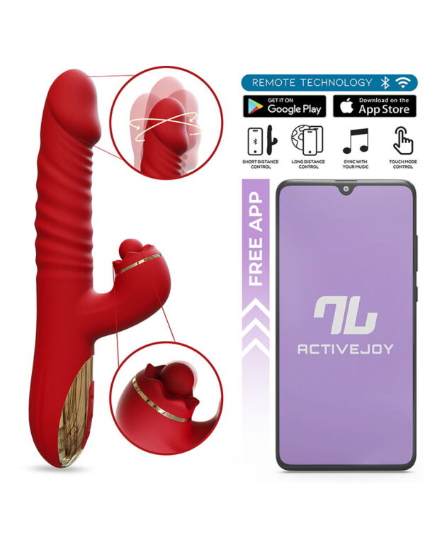 IntoYou - Ascen Rabbit Vibrator Thrusting And Waving Vibrator with App Red