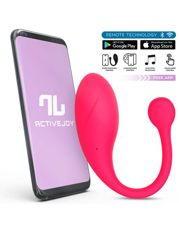 IntoYou - Bulby Vibrating Egg With App Dark Pink