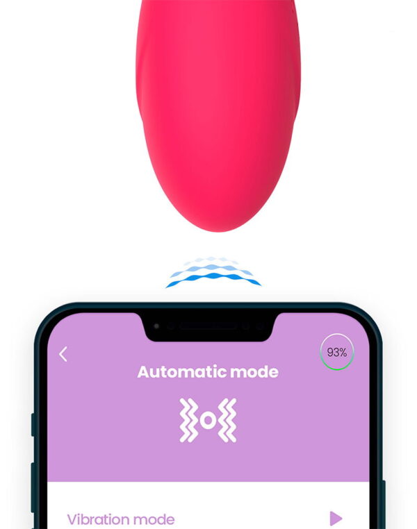 IntoYou - Bulby Vibrating Egg With App Dark Pink - Image 5