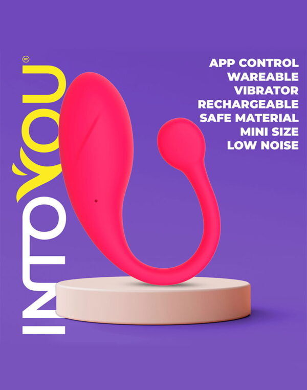 IntoYou - Bulby Vibrating Egg With App Dark Pink - Image 7