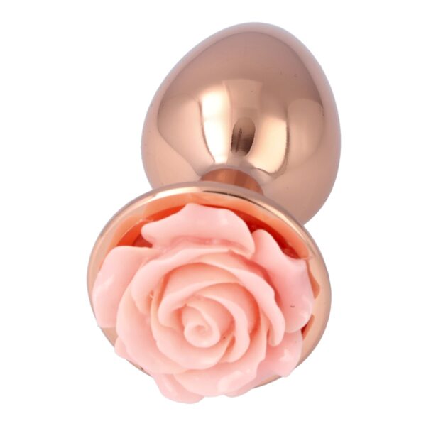 Pick&Love - No. 27 Rose Gold Butt Plug With Pink Flower Size S - Image 7