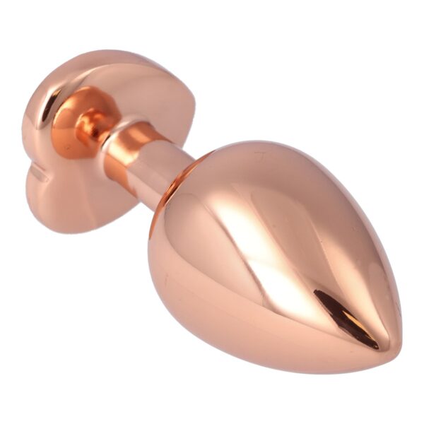 Pick&Love - No. 13 Rose Gold Butt Plug With Pink Heart Size L - Image 2