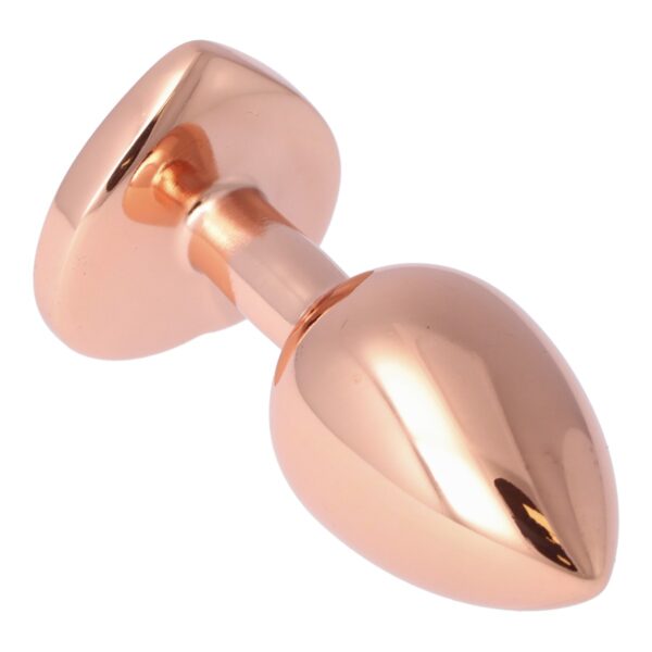 Pick&Love - No. 11 Rose Gold Butt Plug With Pink Heart Size S - Image 4