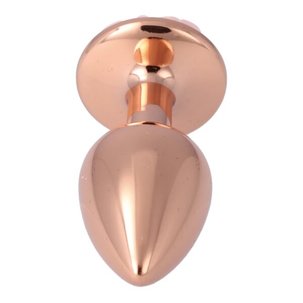 Pick&Love - No. 27 Rose Gold Butt Plug With Pink Flower Size S - Image 3