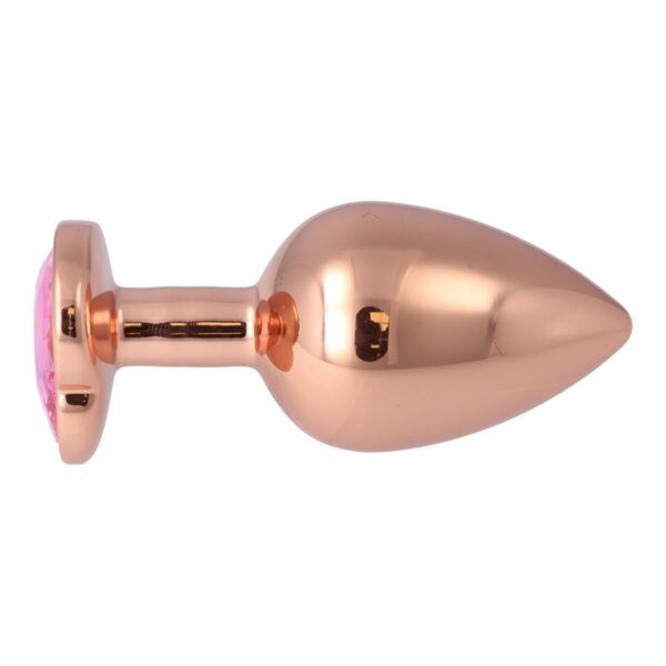 Pick&Love - No. 13 Rose Gold Butt Plug With Pink Heart Size L - Image 5