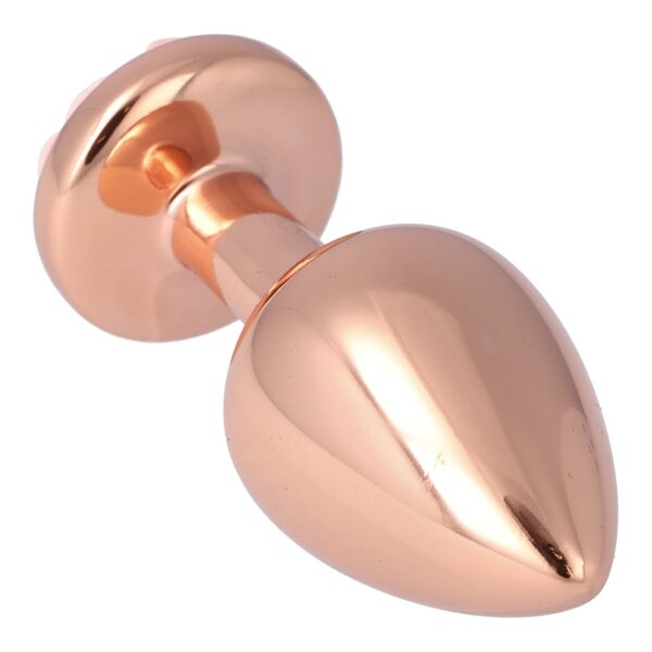 Pick&Love - No. 28 Rose Gold Butt Plug With Pink Flower Size M - Image 7