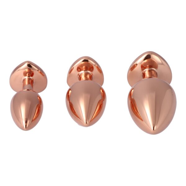 Pick&Love - Rose Gold Butt Plug Set With Pink Heart - Image 5