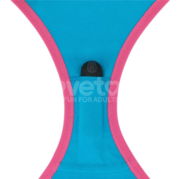 Lovetoy - Wet Printed Remote Vibrating Panties Blue - Image 5