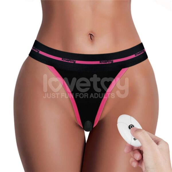 Lovetoy - Slut Printed Remote Vibrating Panties Black - Image 2