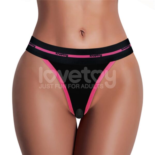 Lovetoy - Slut Printed Remote Vibrating Panties Black - Image 4