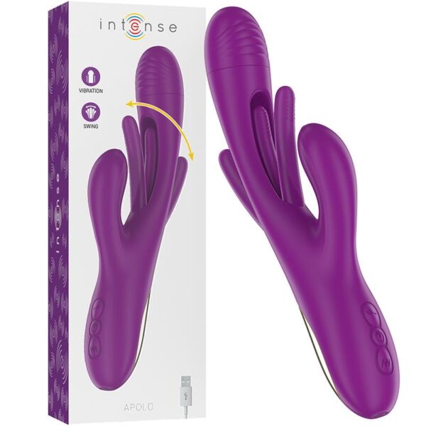 Intense - Apolo Swinging Motion Rabbit Vibrator Purple