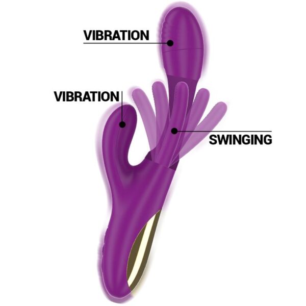 Intense - Apolo Swinging Motion Rabbit Vibrator Purple - Image 3