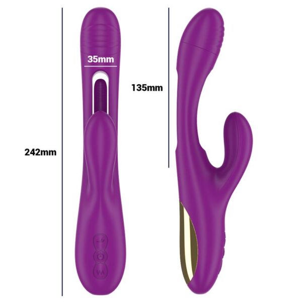 Intense - Apolo Swinging Motion Rabbit Vibrator Purple - Image 4