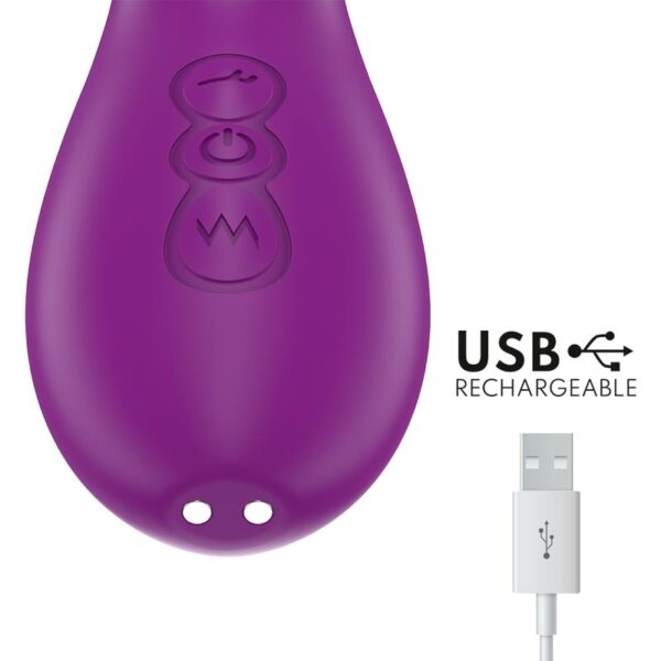 Intense - Apolo Swinging Motion Rabbit Vibrator Purple - Image 5