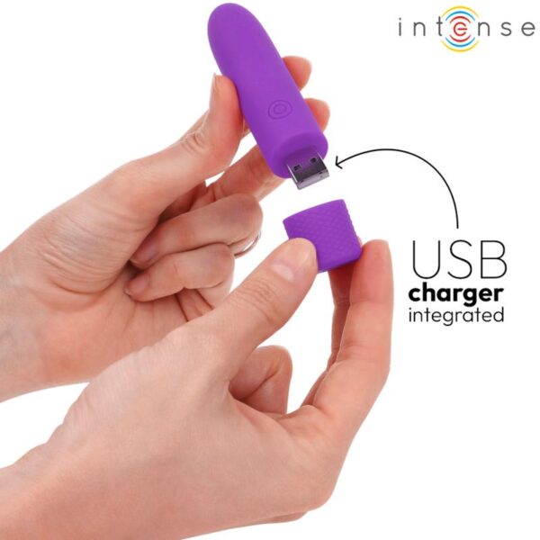 Intense - Symone Rechargeable Vibrating Bullet Purple - Image 4