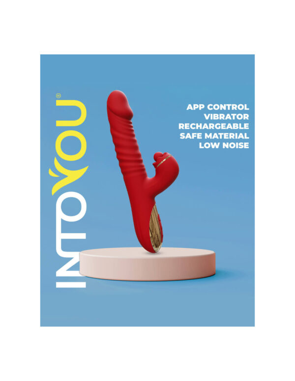 IntoYou - Ascen Rabbit Vibrator Thrusting And Waving Vibrator with App Red - Image 7