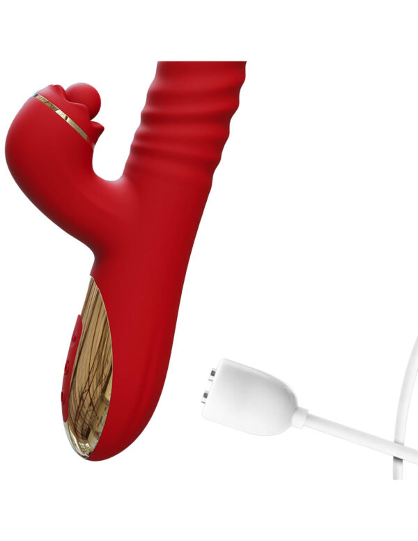 IntoYou - Ascen Rabbit Vibrator Thrusting And Waving Vibrator with App Red - Image 5