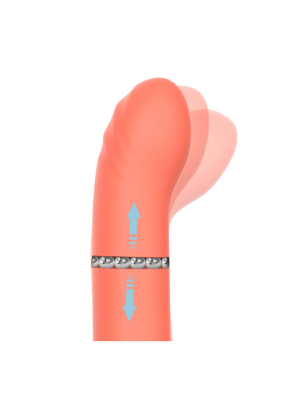 IntoYou - Mindy Rabbit Vibrator with Beads and App Orange - Image 3