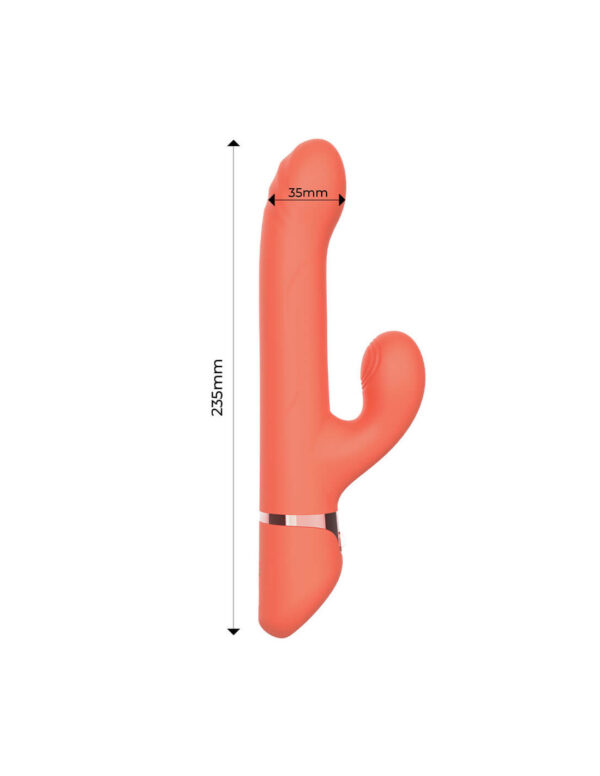 IntoYou - Mindy Rabbit Vibrator with Beads and App Orange - Image 4