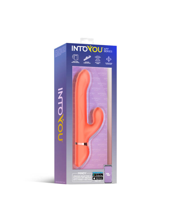 IntoYou - Mindy Rabbit Vibrator with Beads and App Orange - Image 9