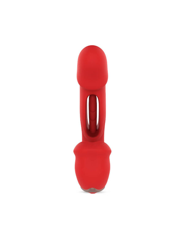 IntoYou - Mouty Biting & Flipping Rabbit Vibrator with App Red - Image 4