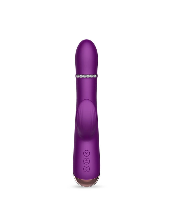 IntoYou - Sendel Rabbit Vibrator with Beads Ring and App Purple - Image 2