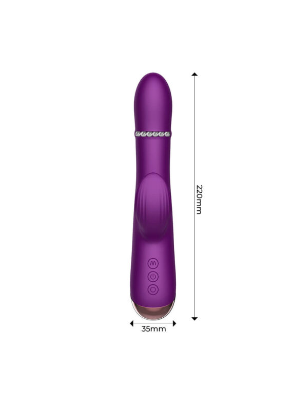 IntoYou - Sendel Rabbit Vibrator with Beads Ring and App Purple - Image 3