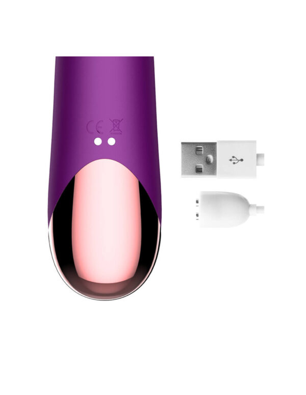 IntoYou - Sendel Rabbit Vibrator with Beads Ring and App Purple - Image 5