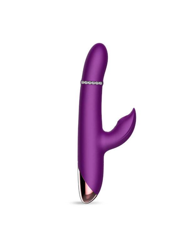 IntoYou - Sendel Rabbit Vibrator with Beads Ring and App Purple - Image 4