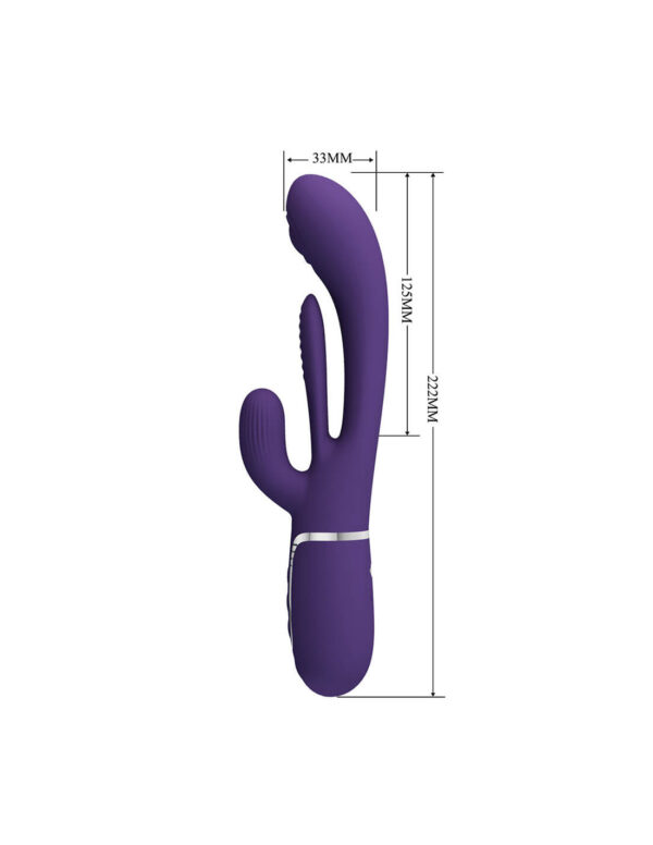 Pretty Love - Shania Thrusting Rabbit Vibrator Deep Purple - Image 6