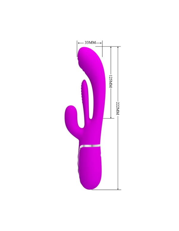 Pretty Love - Shania Thrusting Rabbit Vibrator Purple - Image 3