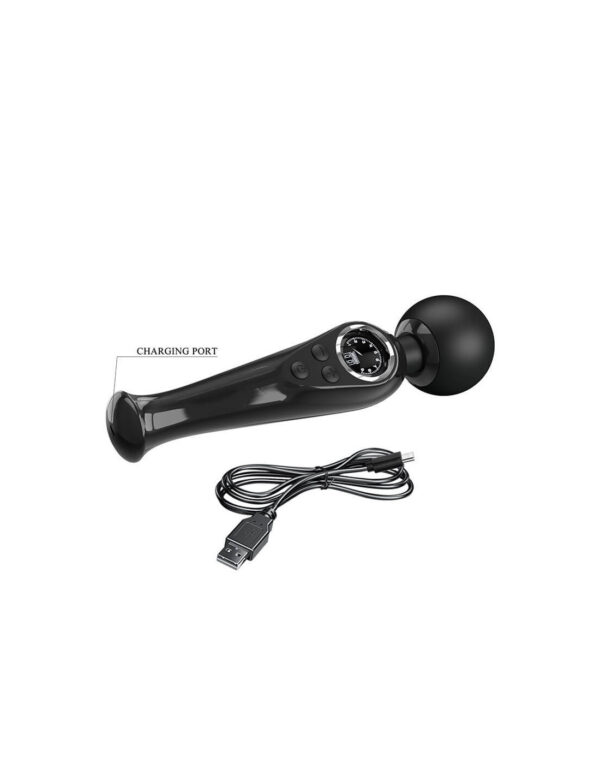 Pretty Love - Skyler Wand Vibrator With Digital Led Display Black - Image 6