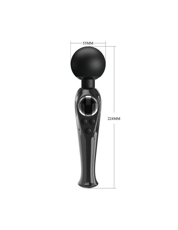 Pretty Love - Skyler Wand Vibrator With Digital Led Display Black - Image 4