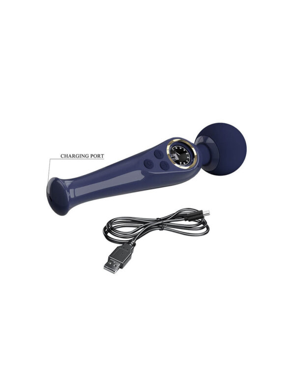 Pretty Love - Skyler Wand Vibrator With Digital Led Display Dark Blue - Image 5