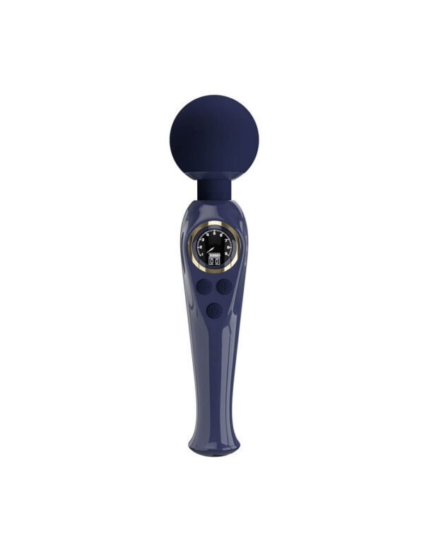 Pretty Love - Skyler Wand Vibrator With Digital Led Display Dark Blue