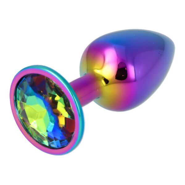 Pick&Love - No. 38 Rainbow Butt Plug With Multicolour Crystal Size S