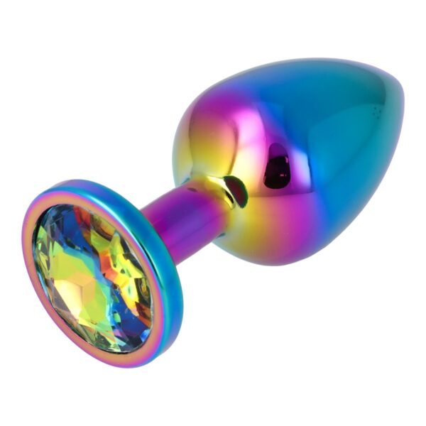 Pick&Love - No. 39 Rainbow Butt Plug With Multicolour Crystal Size M