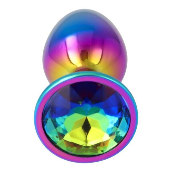 Pick&Love - No. 39 Rainbow Butt Plug With Multicolour Crystal Size M - Image 2