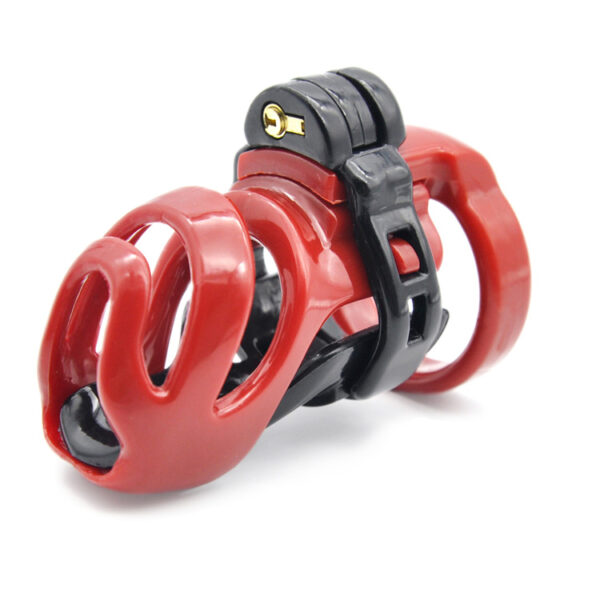 Brutus - Cyborg Chastity Cage Black & Red - Image 2