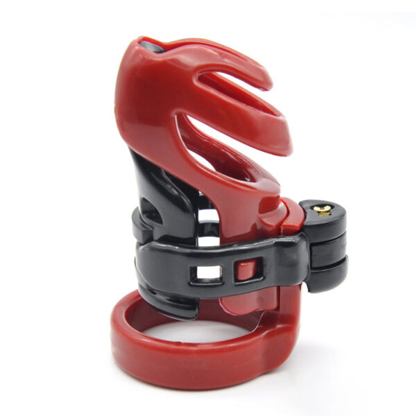 Brutus - Cyborg Chastity Cage Black & Red - Image 5