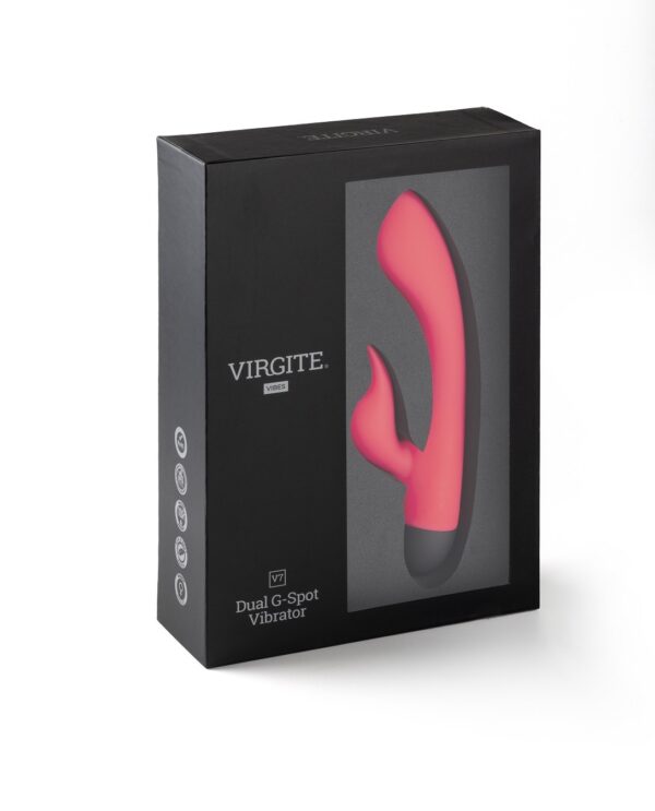 Virgite - Pink V7 Rechargeable Rabbit Vibrator - Image 4