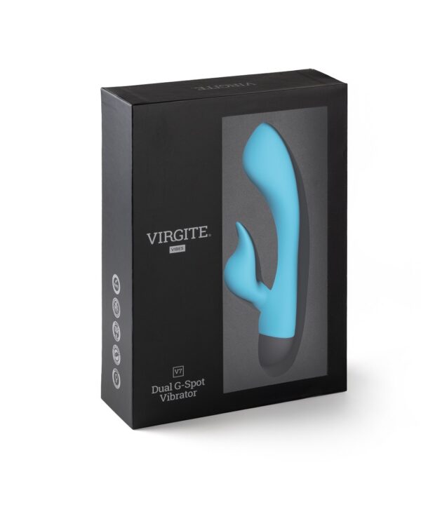 Virgite - Blue V7 Rechargeable Rabbit Vibrator - Image 3