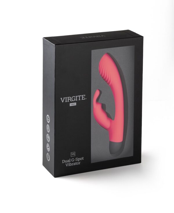 Virgite - Pink V6 Rechargeable Rabbit Vibrator - Image 3