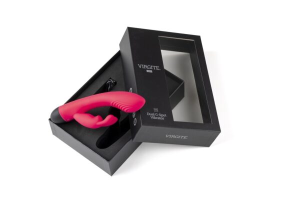 Virgite - Pink V6 Rechargeable Rabbit Vibrator - Image 4